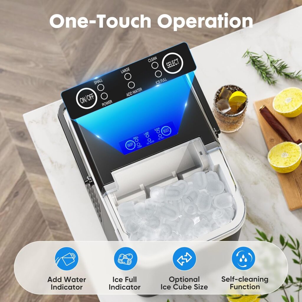 easy operation of ice maker machine